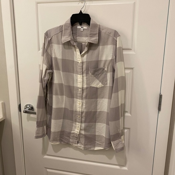 Uniqlo Button Down Flannel Shirt. Multicolor. XXL - Picture 3 of 10